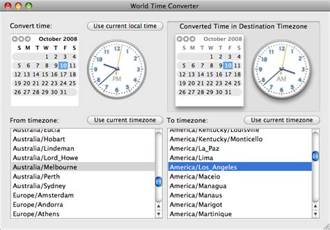 WorldTimeConverter: Dates and timezones in Cocoa