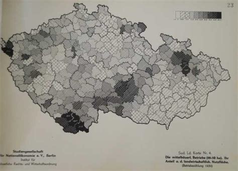 Landwirtschaftliche Karten Der Sudetenl Nder B Hmen U M Hren Schlesien