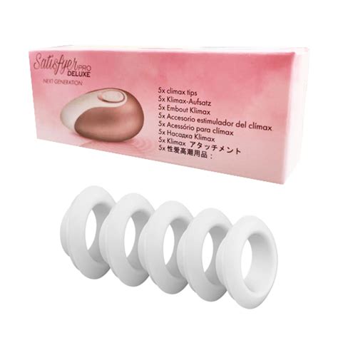 Satisfyer Deluxe Climax Tips White Varta Mayoreo Distribuidora De