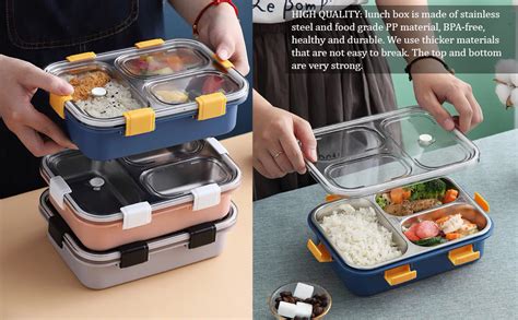 Buy TEC TAVAKKAL Lunch Box 3 Compartment Leak Proof BPA Free Stainless