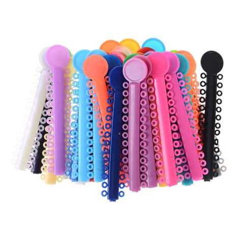 40pcs Set Dental Elastomeric Ligature Ties Orthodontics Elastic Rubber