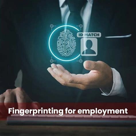 Employment Fingerprinting Frontier One Fingerprint Service