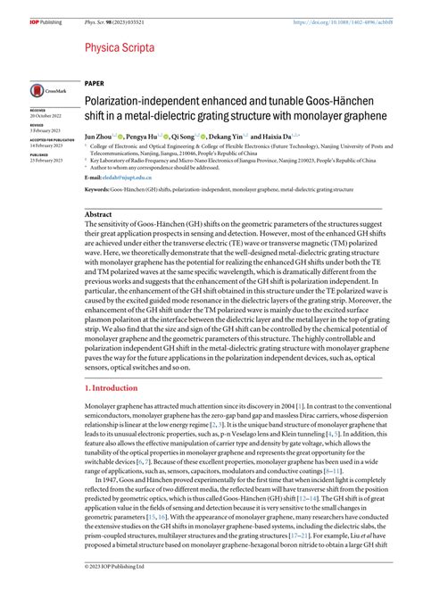 Polarization Independent Enhanced And Tunable Goos Hanchen Shift In A