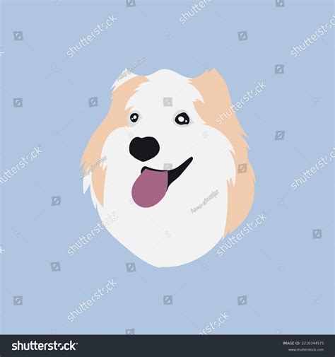 Dog Face Vector Illustration Cute Simple Stock Vector (Royalty Free) 2210344575 | Shutterstock