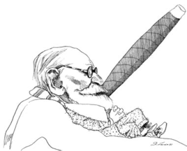 Sigmund Freud Illustration Freud Caricature