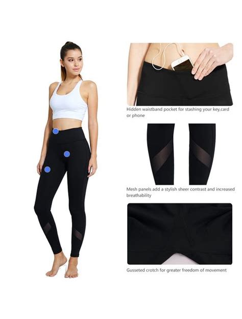 Buy Baleaf Womens High Waisted Yoga Leggings Workout Capri Tummy Control Pants With Pocket