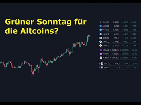 Grüne Altcoins TA für LTC XRP ADA SOL VET QNT LINK MATIC ATOM BNB