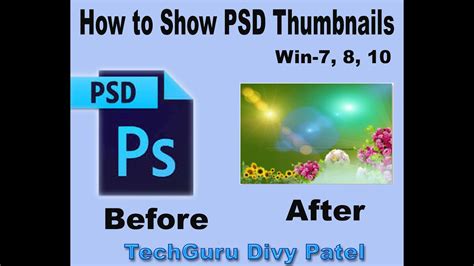 How To View Psd Thumbnails File In Window 7 8 10 Hindi Youtube