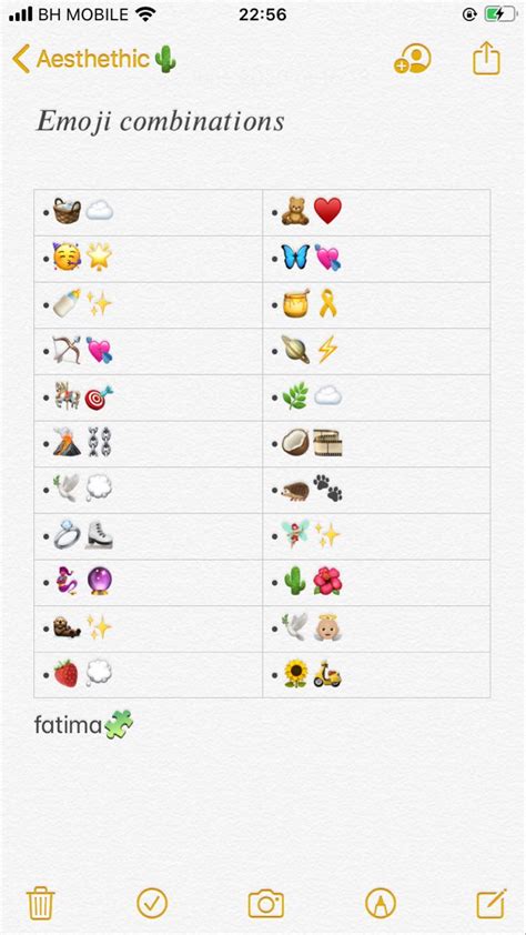 Combinações de emoji criativas para fotos