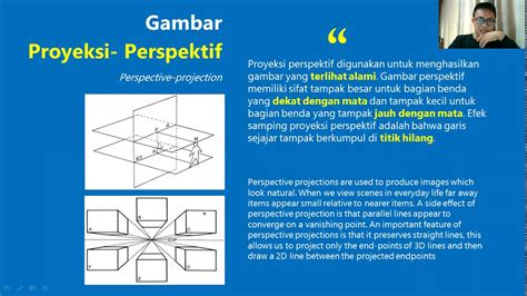 Kuliah Gambar Teknik Proyeksi Perspektif Youtube