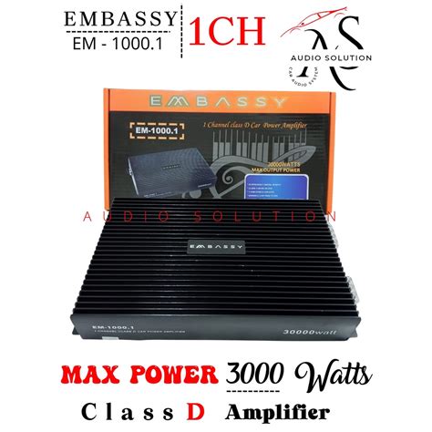 Jual Power Monoblock Embassy Em Class D Power Monoblock