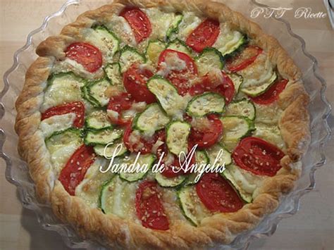 Torta Salata Con Pomodori Zucchine Mozzarella Di Bufala PTT Ricette