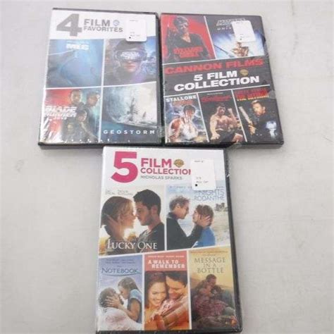 assortment  movies cannon films  film collection warner bros