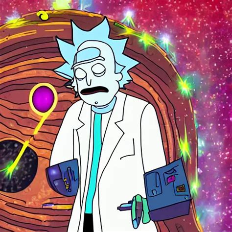 Albert Einstein In Rick And Morty Digital Art 4k Stable Diffusion