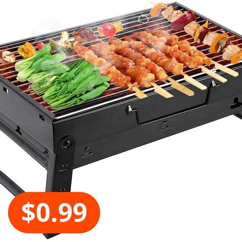 Foldable Portable Bbq Charcoal Grill Barbecue Camping Hibachi Picnic Large Artofit