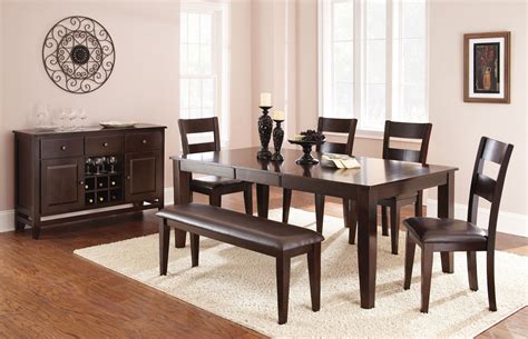 Victoria Dark Espresso Extendable Rectangular Dining Room Set From