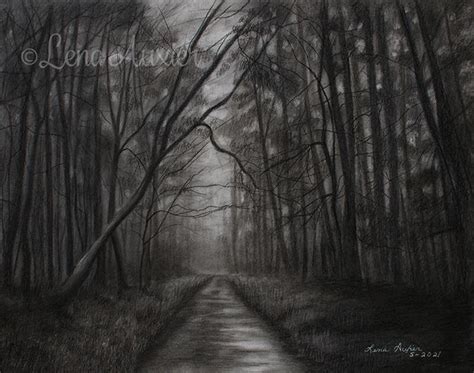 "Dark Forest" Original Charcoal Pencil Drawing : r/artstore