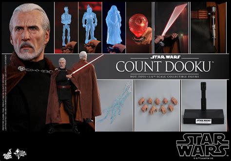 Hot Toys Star Wars Count Dooku Figure Figround