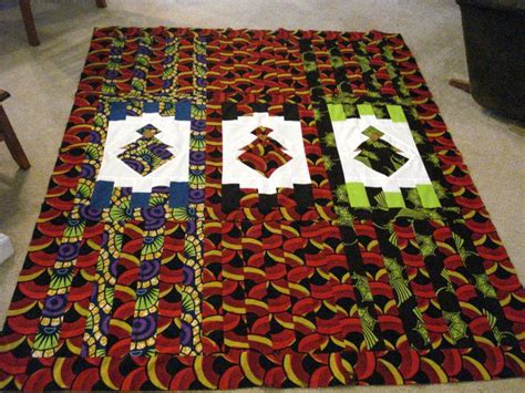 African Queen Panels Turned Into A Full Size Quilt June 2016 African Quilts African American