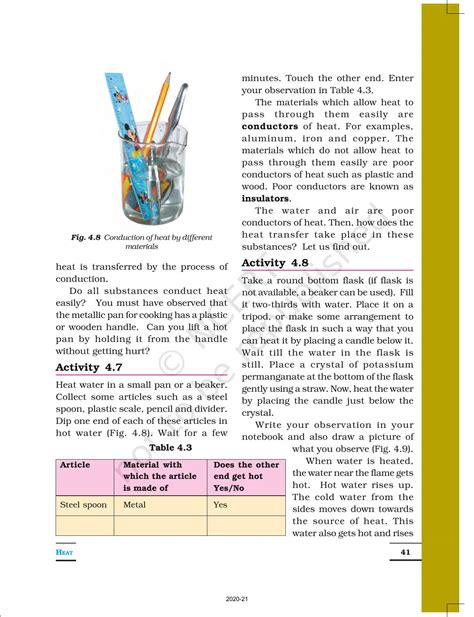 Heat Ncert Book Of Class Science