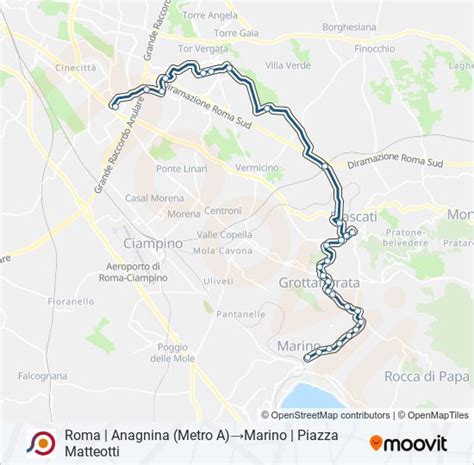 Cotral Route Schedules Stops Maps Roma Anagnina Metro A