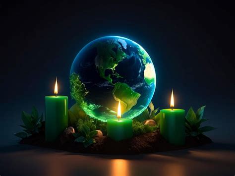 Premium Photo | Earth day concept green earth globe