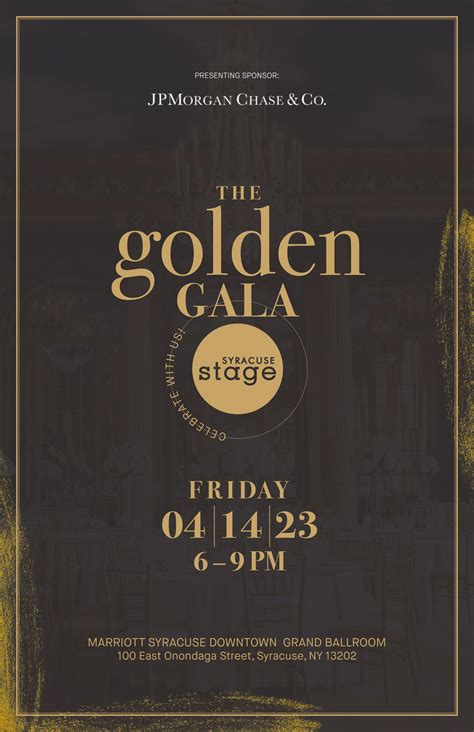 2023 Golden Gala Program By Syracuse Stage Issuu