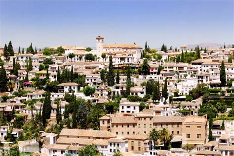 Granada City, Spain stock image. Image of view, buildings - 17792929