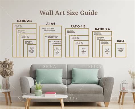 Wall Art Size Guide Frame Size Guide Print Size Guide Comparison