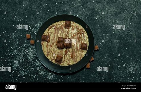 Kinder Bueno Chocolate Cheesecake And Vanilla Dessert Stock Photo Alamy