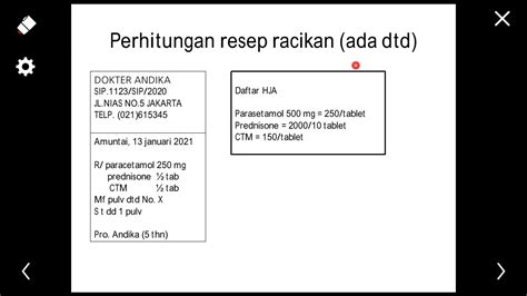 Perhitungan Harga Jumlah Obat Pada Resep Part2 Youtube