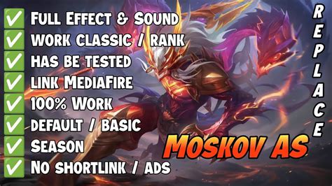 New Skin Moskov ALL STAR No Password Full Effect Sound Patch