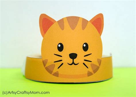 12 Adorable Party Animal Printable Hats For A Jungle Party Animal