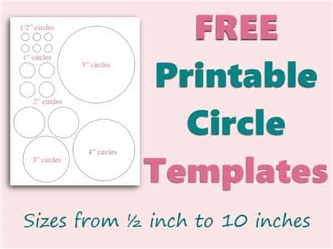 Free Printable Circle Templates And Stencils Large Medium And Small