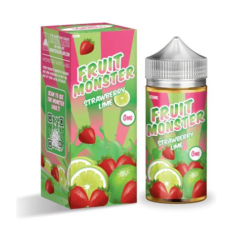 Fruit Monster 100ml Strawberry Lime E Liquid Flavor And Vaping Equipment Blue Diamond Vapors