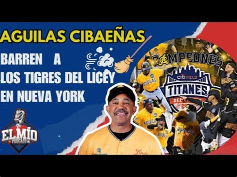 Aguilas Cibae As Barren A Los Tigres Del Licey En Nueva York Titanes