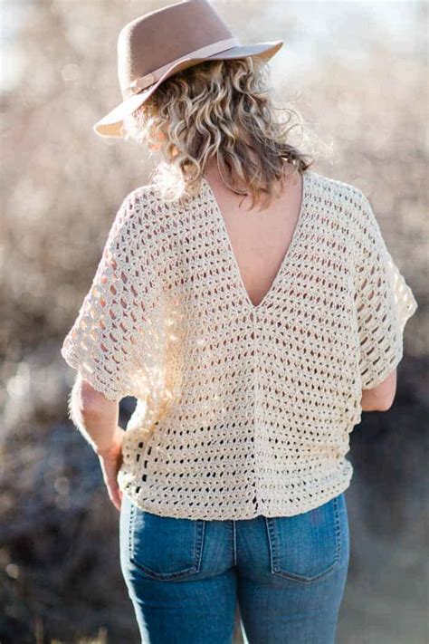 Poncho Style Summer Crochet Top Free Pattern Make Do Crew