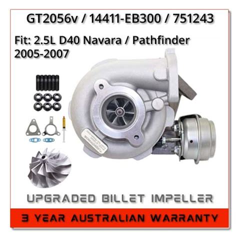 Turbochargers Suit Nissan Navara D Pathfinder R L Gt V Eb