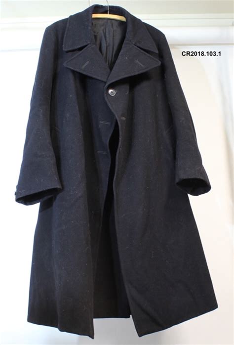 Greatcoat Wwii Naval Uniform V J Brown Kaiapoi Woollen Manufacturing