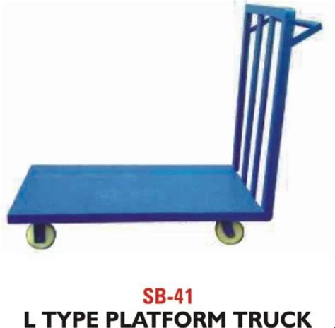 Spider Mild Steel L Type Platform Trolley Model Name Number DE 147