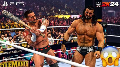 Wwe K Cm Punk Vs Drew Mcintyre No Holds Barred Match At