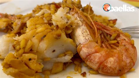 Paellas Ch Paella Moelleuse Avec Morue Et Gambas Fraiches