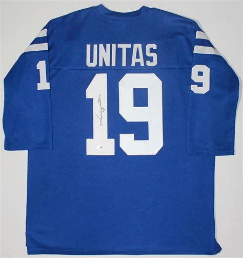 Johnny Unitas Signed Colts Jersey Psa Coa Pristine Auction