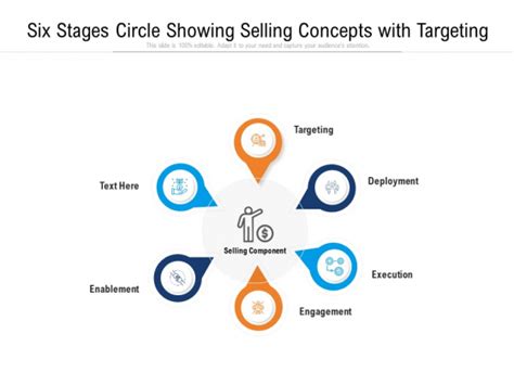 Six Stages Circle Showing Selling Concepts With Targeting Ppt Powerpoint Presentation Gallery