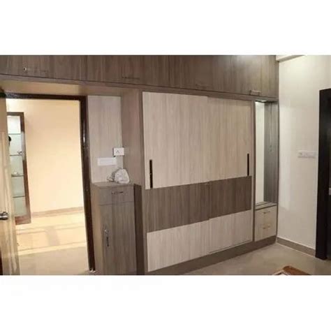 Cupbord Brown Plywood Wooden Wardrobe For Bedroom Warranty Year At