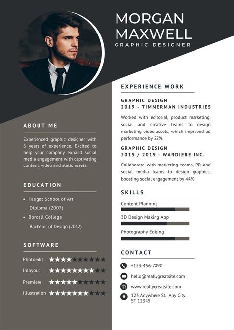 Infographic Resume Canva