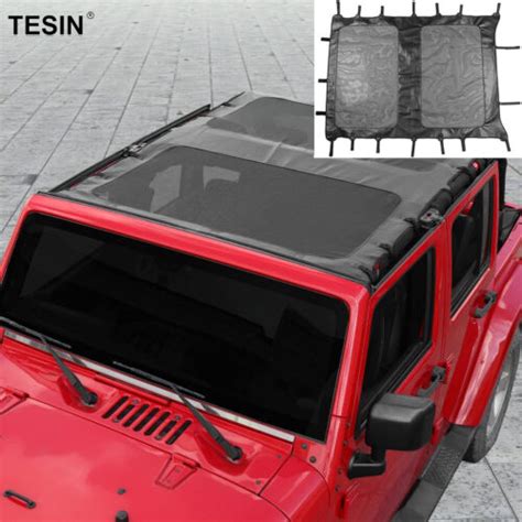 Bikini Top Extended Cover Soft Leather Roof Sunshade For Jeep Wrangler