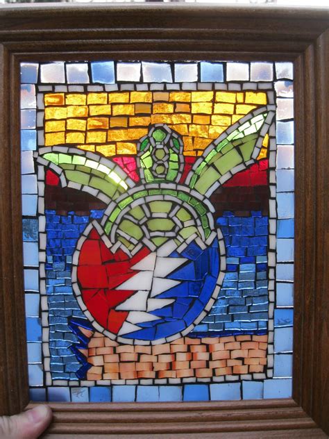 Birth Of A Deadhead Mosaic Crafts Mosaic Art Stained Glass Mosaic