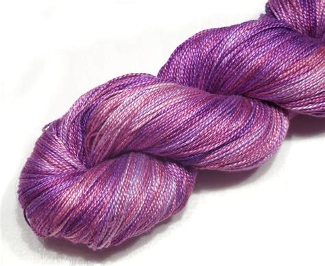 Pure Mulberry Silk Yarn Handdyed Fingering Weight Yarn 100g