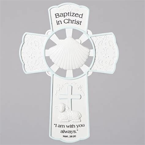 8 Baptism Wall Cross Boy Holy Land Art Company Llc